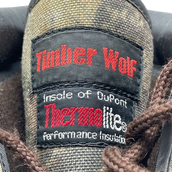 Timber Wolf Thermolite Boys 8 Camo Duck Boots Water Resistant Lace Up Outdoor - Picture 14 of 16
